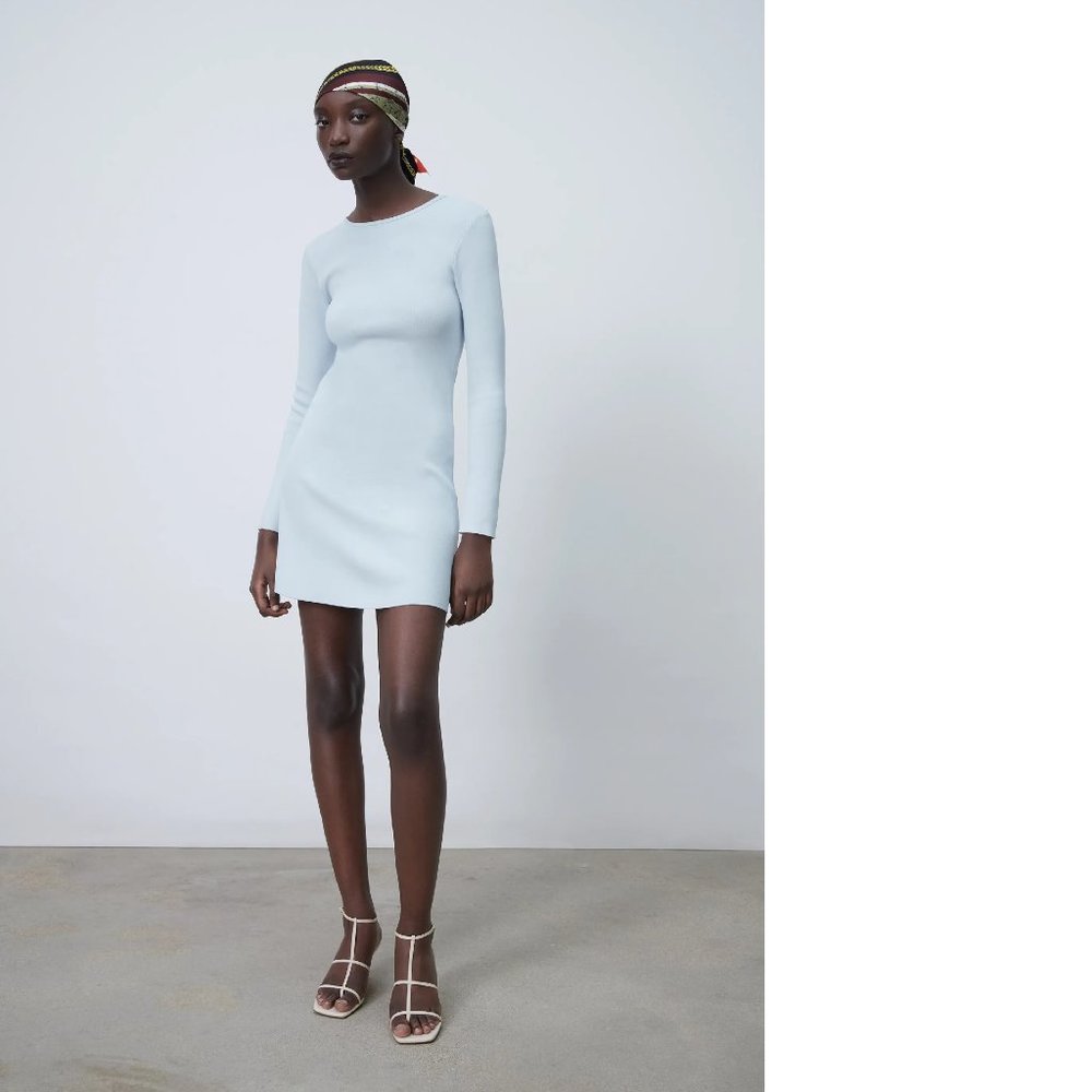 Zara Light Blue Dress Size S/M
